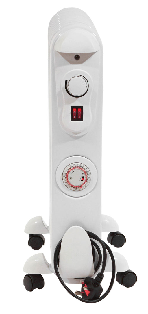 Prem-I-Air Fin Oil Filled Radiator 2.5 kW 11 with 24 Hour Timer | EH1846