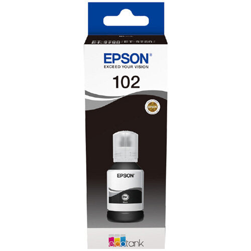Epson 102 127ML Ink Bottle for EcoTank Black | C13T03R140