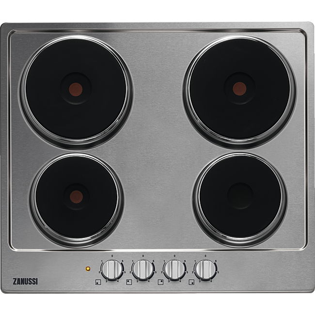 ZANUSSI Solid Plate Hob 60cm Stainless Steel | ZEE6942FXS