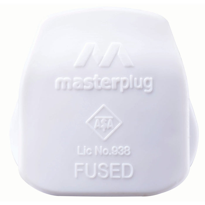 Masterplug T7 MASTERPLUG Fused Plug 3 Pin 3 AMP - White | 30115 — IRWINS MEGASTORE