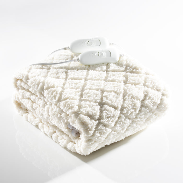 DAEWOO Dreamz King Size Fitted Electric Blanket - White | HEA1836