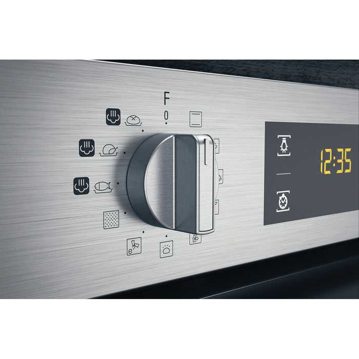 Hotpoint Integrated Gentle Steam Electric Single Oven, Stainless Steel | FA4S544IXH