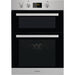 Indesit Aria Integrated Electric Double Oven, Stainless Steel | IDD6340IX