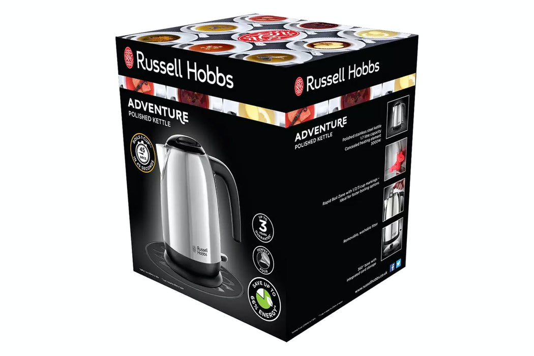 Russell Hobbs 1.7L Adventure Kettle - Polished Stainless Steel | 23911