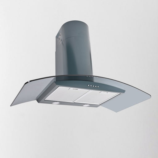 LUXAIR 110cm Premium Curved Glass Cooker Hood in Anthracite Grey || LA-110-CVD-ANTHRACITE