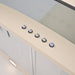 LUXAIR 80cm Premium Curved Glass Hood in Gloss Ivory/Cream | LA-80-CVD-GL-IV