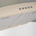 LUXAIR 70cm Premium Curved Glass Cooker Hood in Gloss Ivory/Cream | LA-70-CVD-GL-IV
