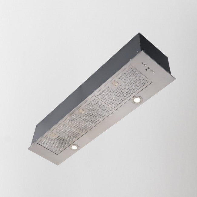 LUXAIR 120cm Premium Canopy Hood in Stainless Steel, 2 x LED Strip Lights, Soft Touch Controls | LA-120-CAN-SS-PLUS