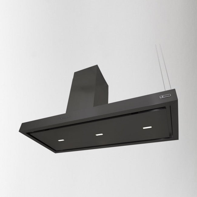 LUXAIR 120cm Premium Range Island Cooker Hood in Matt Black - Made to Order 4-6 Weeks (new version) | LA-120-AREZZO-ISL-BLK