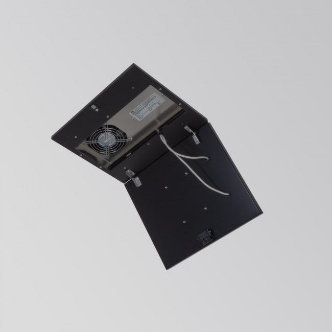 LUXAIR 35cm x 30cm Designer Small Premium Ceiling Cooker Hood in Matt Black | LA-350-CE-BLACK