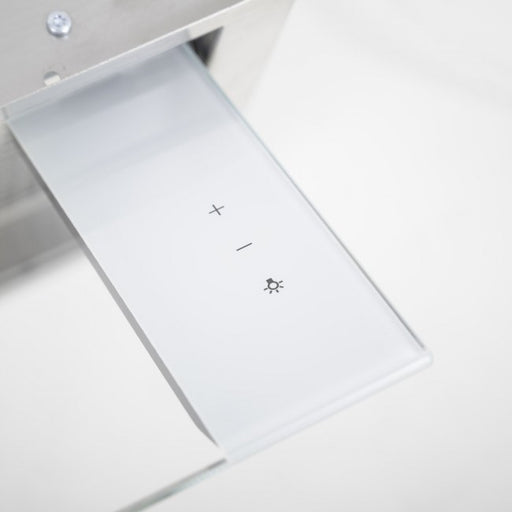 LUXAIR 120cm Premium Flush Fitting Glass Visor Canopy Hood with Touch Controls || LA-120-CAN-TORNIA-SS