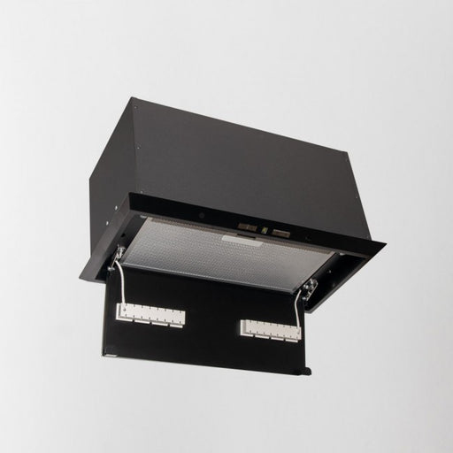 LUXAIR 86cm Premium Canopy Hood in Matt Black, 2 x LED Strip Lights, Soft Touch Controls || LA-86-CAN-BG-PLUS