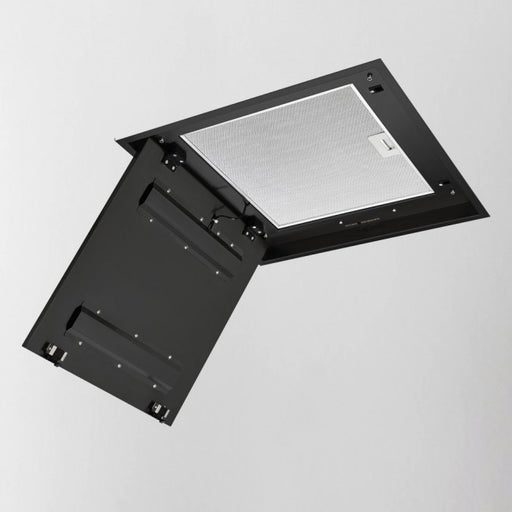 LUXAIR 60cm x 60cm Premium Ceiling Cooker Hood with Pitched Roof External Motor in Matt Black || LA-60-ANZI-EXT-BLK