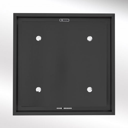 LUXAIR 60cm x 60cm Premium Ceiling Cooker Hood with 4 x LED Spotlights in Matt Black BRUSHLESS MOTOR || LA-60-ANZI-BR-BLK