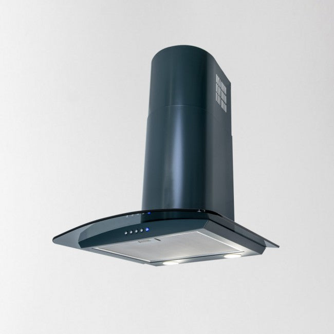 LUXAIR 70cm Premium Curved Glass Cooker Hood in Anthracite Grey | LA-70-CVD-ANTHRACITE