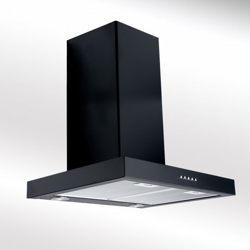 LUXAIR 80cm Slimline Flat Cooker Hood in Matt Black || LA-80-FLT-BLK