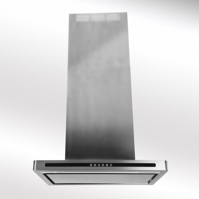 LUXAIR 70cm Premium Slimline Cooker Hood with Black Glass Door, Touch Controls in Stainless Steel | LA-70-LINEA-SS