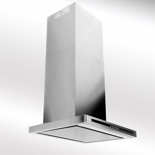 LUXAIR 70cm Premium Slimline Cooker Hood with Black Glass Door, Touch Controls in Stainless Steel || LA-70-LINEA-SS
