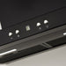 LUXAIR 60cm Slimline Flat Cooker Hood with Brushless Motor & Colour Changing LED's in Black | LA-60-MODA-BLK