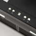 LUXAIR 70cm Slimline Flat Cooker Hood with Brushless Motor & Colour Changing LED's in Black | LA-70-MODA-BLK