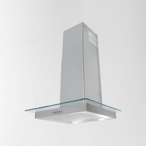 LUXAIR 60cm Straight Glass Cooker Hood in Stainless Steel | LA-60-ST-GL-SS