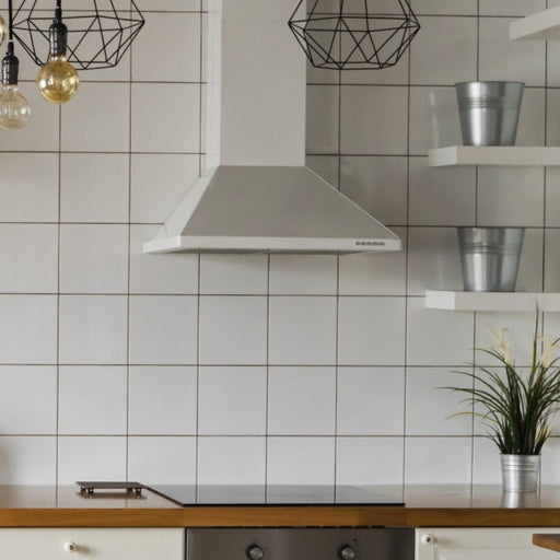 LUXAIR 70cm Premium Chimney Cooker Hood in Gloss White || LA-70-STD-WHT