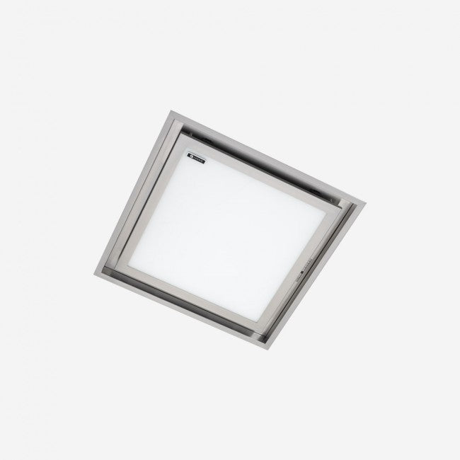 LUXAIR 60cm x 60cm Premium Ceiling Cooker Hood with Illuminated Centre Panel and Pitched Roof External Motor | LA-60-TOLVI-EXT-SS