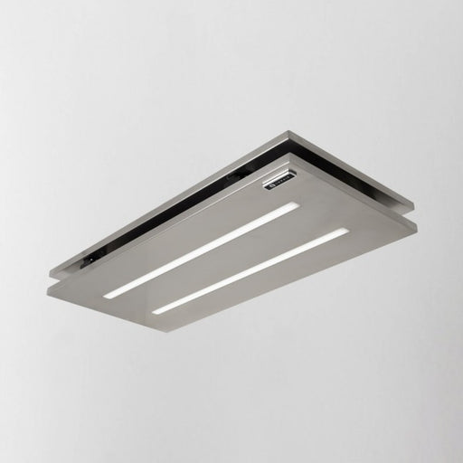 LUXAIR 65cm x 30cm Designer Small Premium Ceiling Cooker Hood in Stainless Steel | LA-650-CE-SS