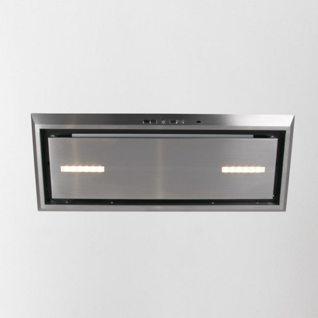 LUXAIR 86cm Premium Canopy Hood in Stainless Steel, 2 x LED Strip Lights, Soft Touch Controls | LA-86-CAN-LUX-SS-PLUS