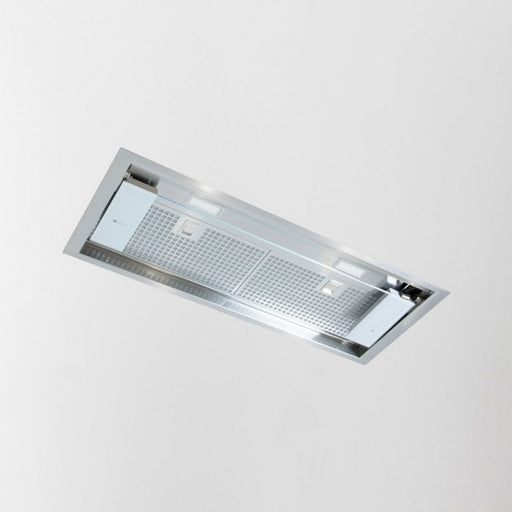 LUXAIR 85cm Premium Flush Fitting Glass Visor Canopy Hood with Touch Controls || LA-85-CAN-TORNIA-SS