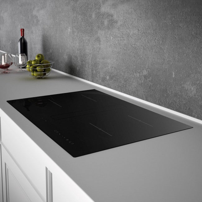 LUXAIR 78cm Premium Downdraft Induction Hob with Central Riser Unit for Extraction | LA-78-ARCUS