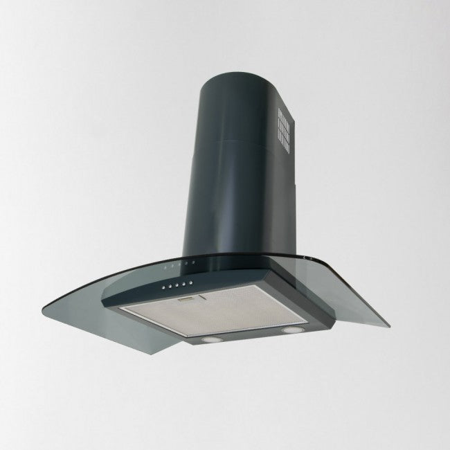 LUXAIR 80cm Premium Curved Glass Hood in Anthracite Grey | LA-80-CVD-ANTHRACITE