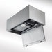 LUXAIR 90cm x 60cm - Premium Pendant Recirculating Riser - 6 x LED's in Stainless Steel | LA-90-ANZI-RISER-SS