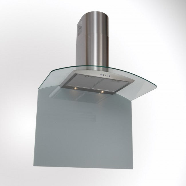LUXAIR 90cm Premium Curved Glass Cooker Hood in Stainless Steel | LA-90-CVD-GL-SS
