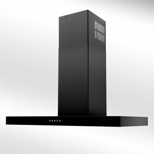 LUXAIR 90cm Slimline Flat Cooker Hood in Matt Black || LA-90-FLT-BLK