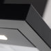 LUXAIR 100cm Slimline Flat Cooker Hood with Brushless Motor & Colour Changing LED's in Black | LA-100-MODA-BLK