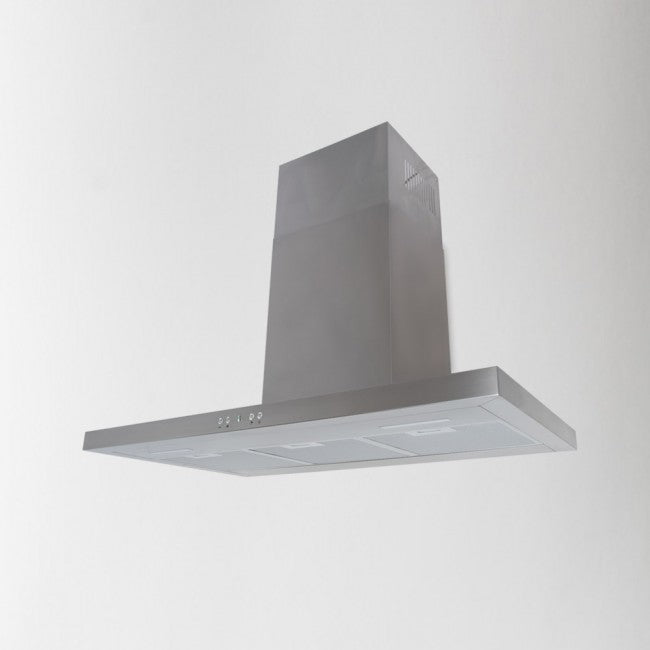 LUXAIR 90cm Slimline Flat Cooker Hood with Brushless Motor & Colour Changing LED's in Stainless Steel | LA-90-MODA-SS