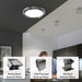 LUXAIR Tolvi - 90cm Round Ceiling Hood - with Wall Mounted External Motor Option | LA-90-TOLVI-RND-EXT-SS