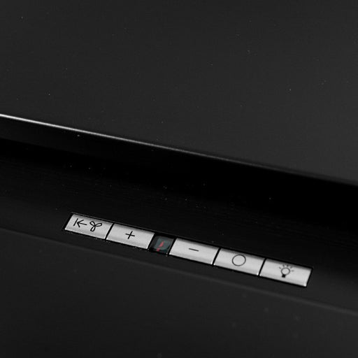 LUXAIR 90cm x 50cm Premium Ceiling Cooker Hood with Wall Mounted External Motor in Matt Black || LA-90-ANZI-EXT-BLK