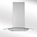 LUXAIR 80cm Budget Curved Glass Cooker Hood In Stainless Steel | LA-80-ARTIS-CVD-SS