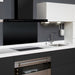 LUXAIR 70cm Premium Slimline Cooker Hood with Black Glass Door, Touch Controls in Matt Black | LA-70-LINEA-BLK