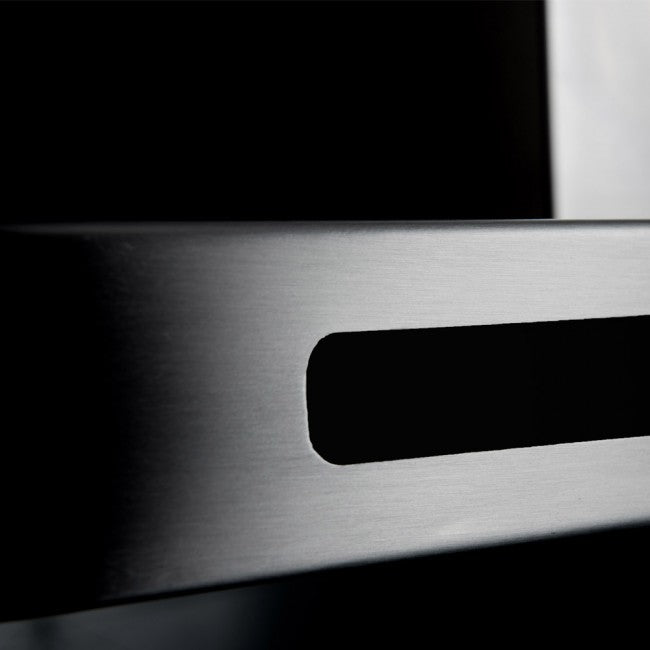 LUXAIR 70cm Premium Slimline Cooker Hood with Black Glass Door, Touch Controls in Stainless Steel | LA-70-LINEA-SS