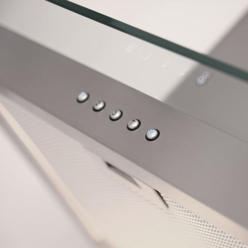 LUXAIR 90cm Straight Glass Cooker Hood in Stainless Steel || LA-90-ST-GL-SS