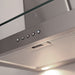 LUXAIR 90cm Straight Glass Cooker Hood in Stainless Steel | LA-90-ST-GL-SS