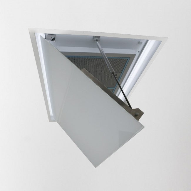 LUXAIR 120cm x 60cm Designer Ceiling Hood in Gloss White with Slimline Brushless Motor and Colour Adjustable LED's | LA-120-SOFFITTO-SM-WHT