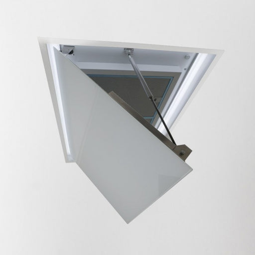 LUXAIR 90cm x 60cm Designer Ceiling Hood in St/St, Slimline Brushless Motor, Colour Adjustable LED's || LA-90-SOFFITTO-SM-SS