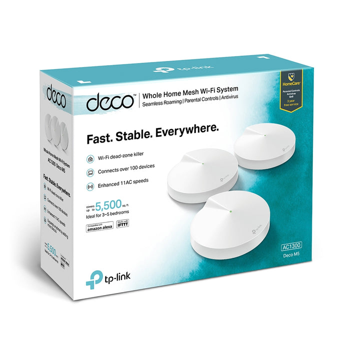 TP-LINK Deco Whole Home Wi-Fi System 3 Pack - White | DECO M5 3