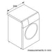 BOSCH Series 4 Freestanding Washing Machine Front Loader 9 kg White | WGG04409GB