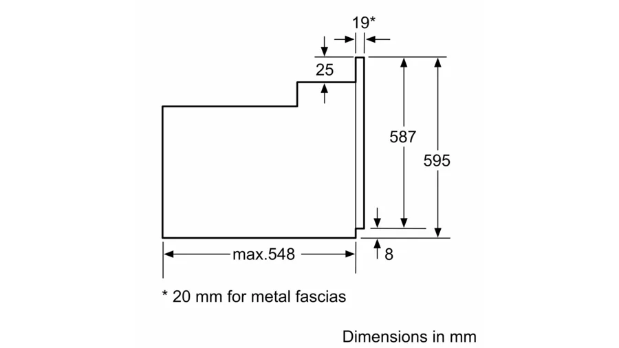 Bosch Series 2 built-in oven 60 x 60 cm Black || HHF113BA0B