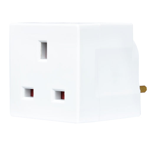 MASTERPLUG 2 Way Adaptor 13AMP - White | 30118